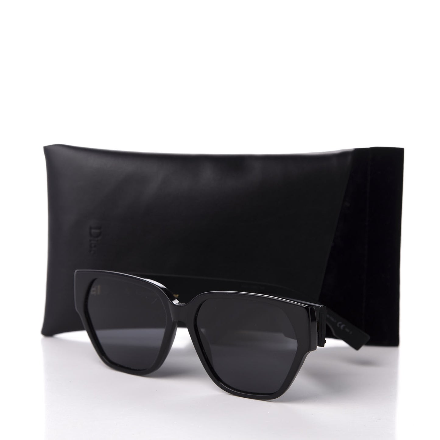 Acetate Square DiorID1 Sunglasses Black