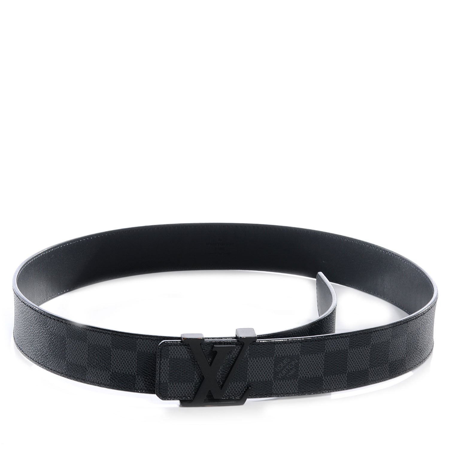 Louis Vuitton Damier Graphite LV Initiales Belt 90 36 1 of 6