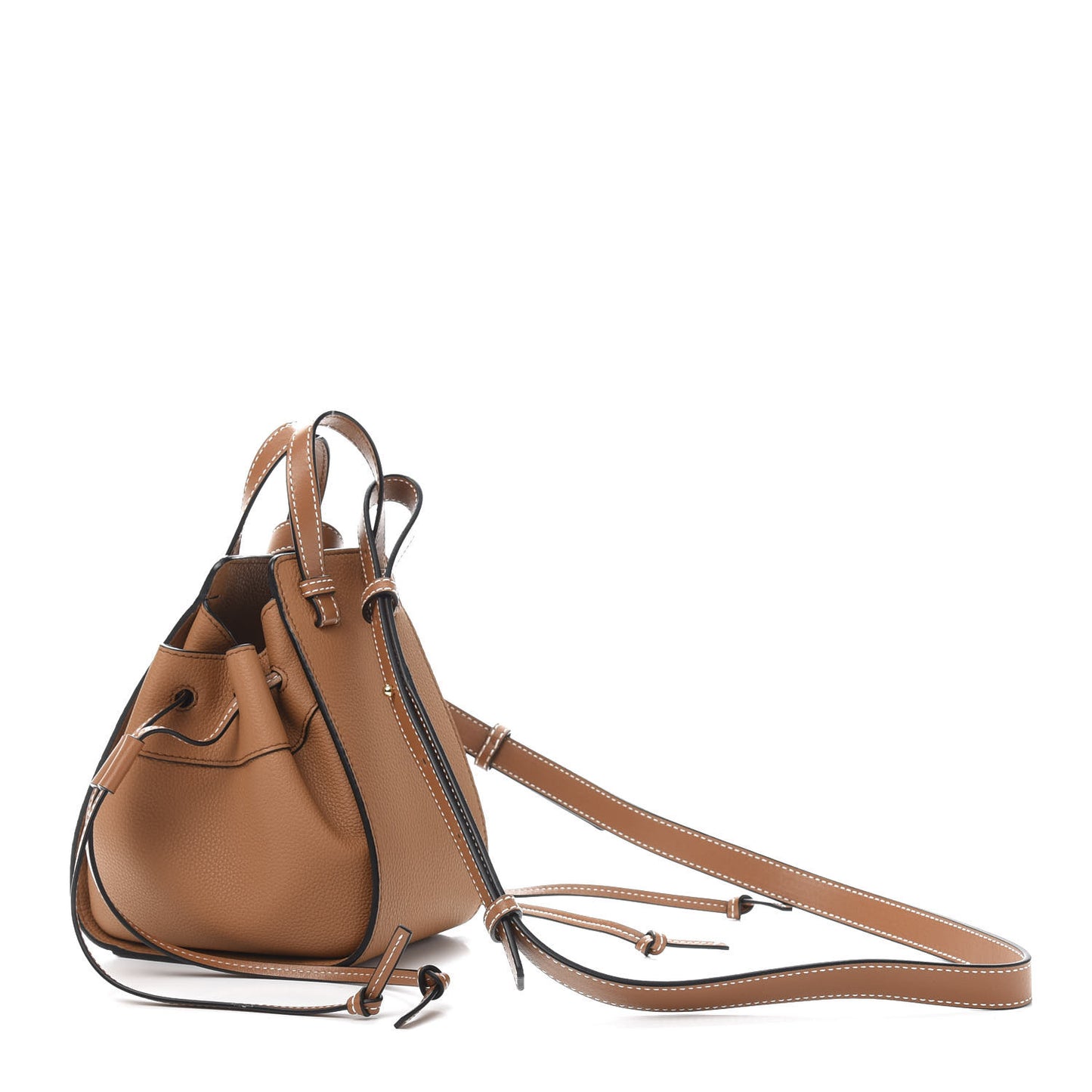 Calfskin Mini Hammock Shoulder Bag Tan