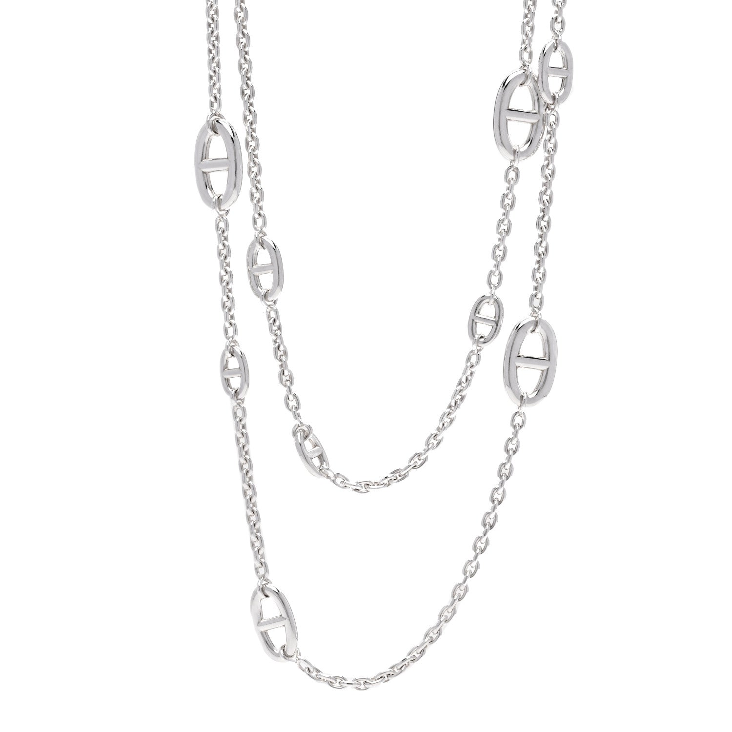 Hermes Sterling Silver Farandole Necklace 120 1 of 6