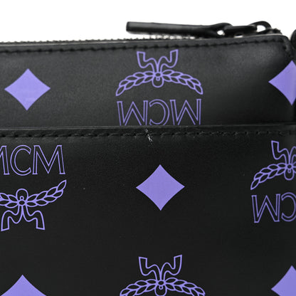 MCM Calfskin Color Splash Pouch on Chain Dahlia Purple 11 of 11