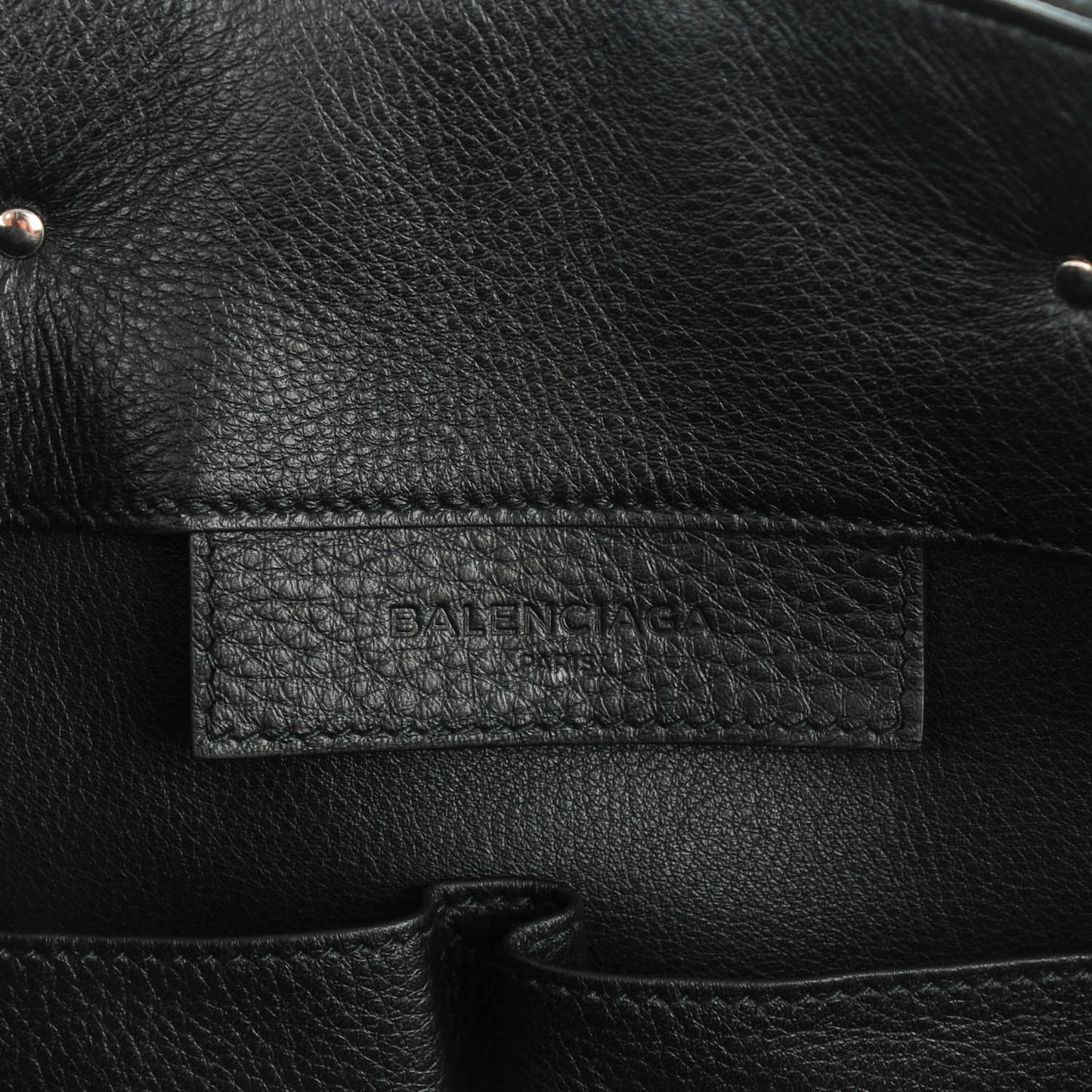 Shearling Silver Metallic Edge Hardware Papier A4 Tote Vert Sapin