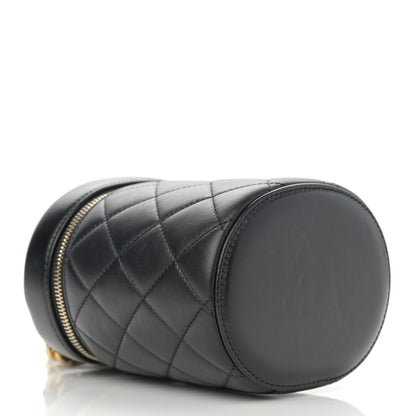 Chanel Lambskin Quilted Small Vanity Case Black 4 of 14