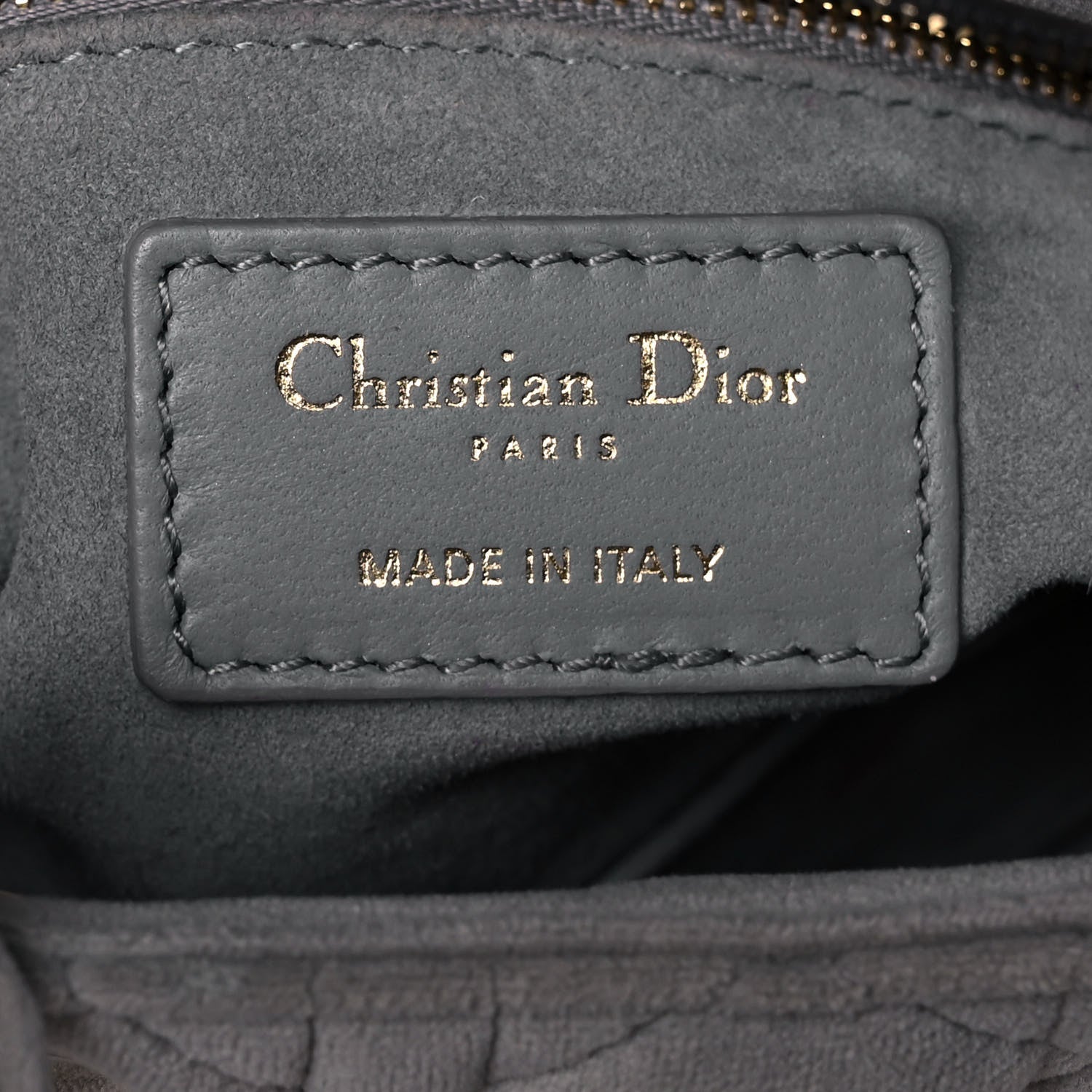 Christian Dior Velvet Mini Lady Dior Gray 6 of 12