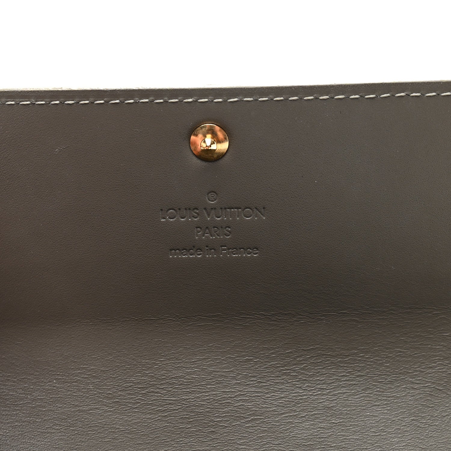 Louis Vuitton Vernis Sarah Wallet Gris Art Deco 6 of 7