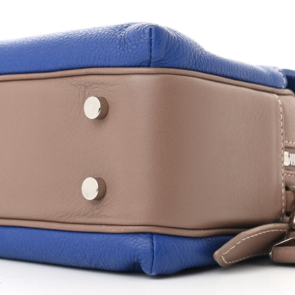 Loro Piana Grained Calfskin Bridle P Shoulder Bag Blue Warm Mastic 10 of 10