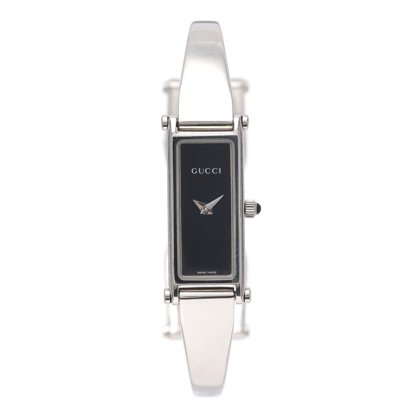 Stainless Steel 12mm 1500L Horsebit Quartz Watch Black