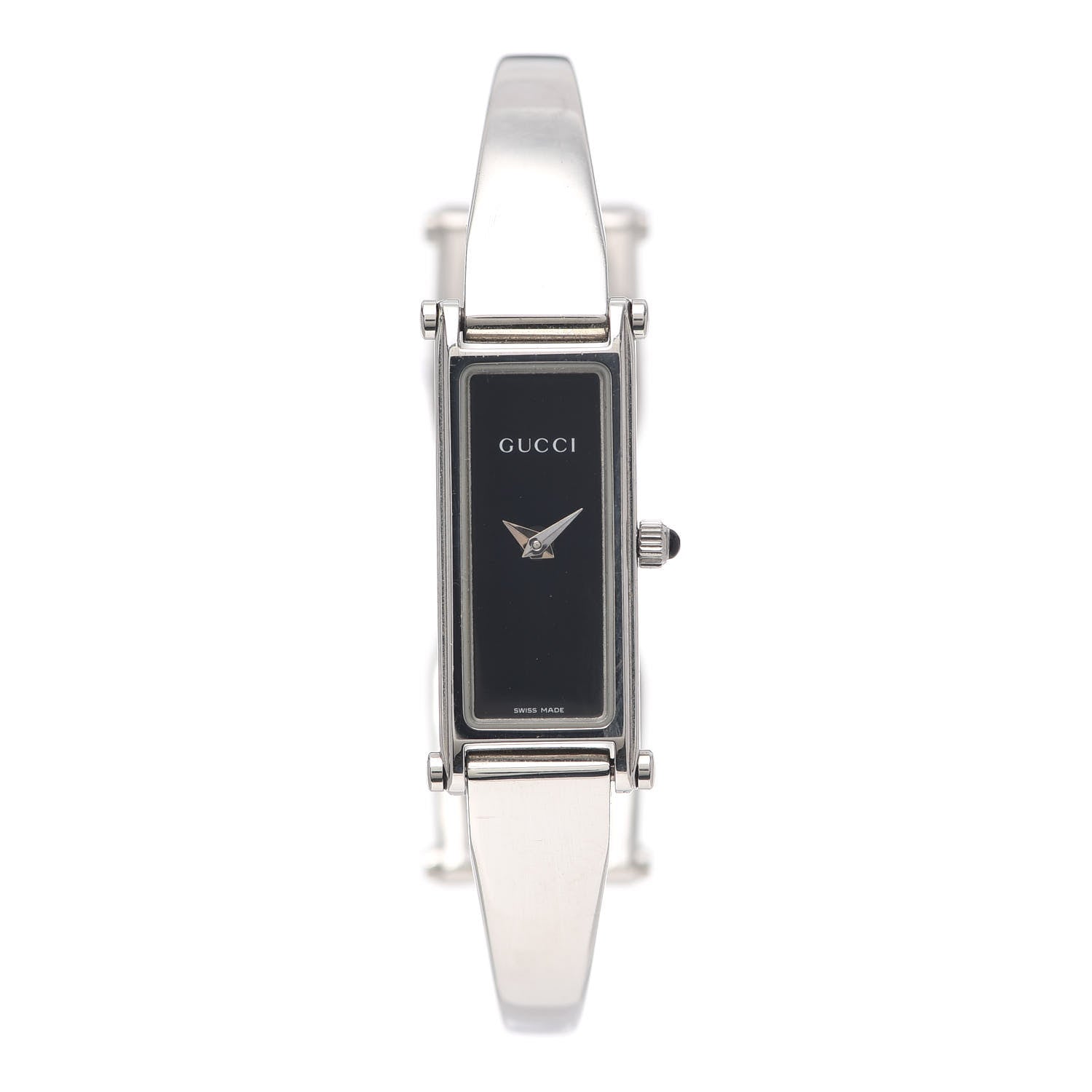 Gucci Stainless Steel 12mm 1500L Horsebit Quartz Watch Black 1 of 5