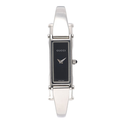 Gucci Stainless Steel 12mm 1500L Horsebit Quartz Watch Black 1 of 5