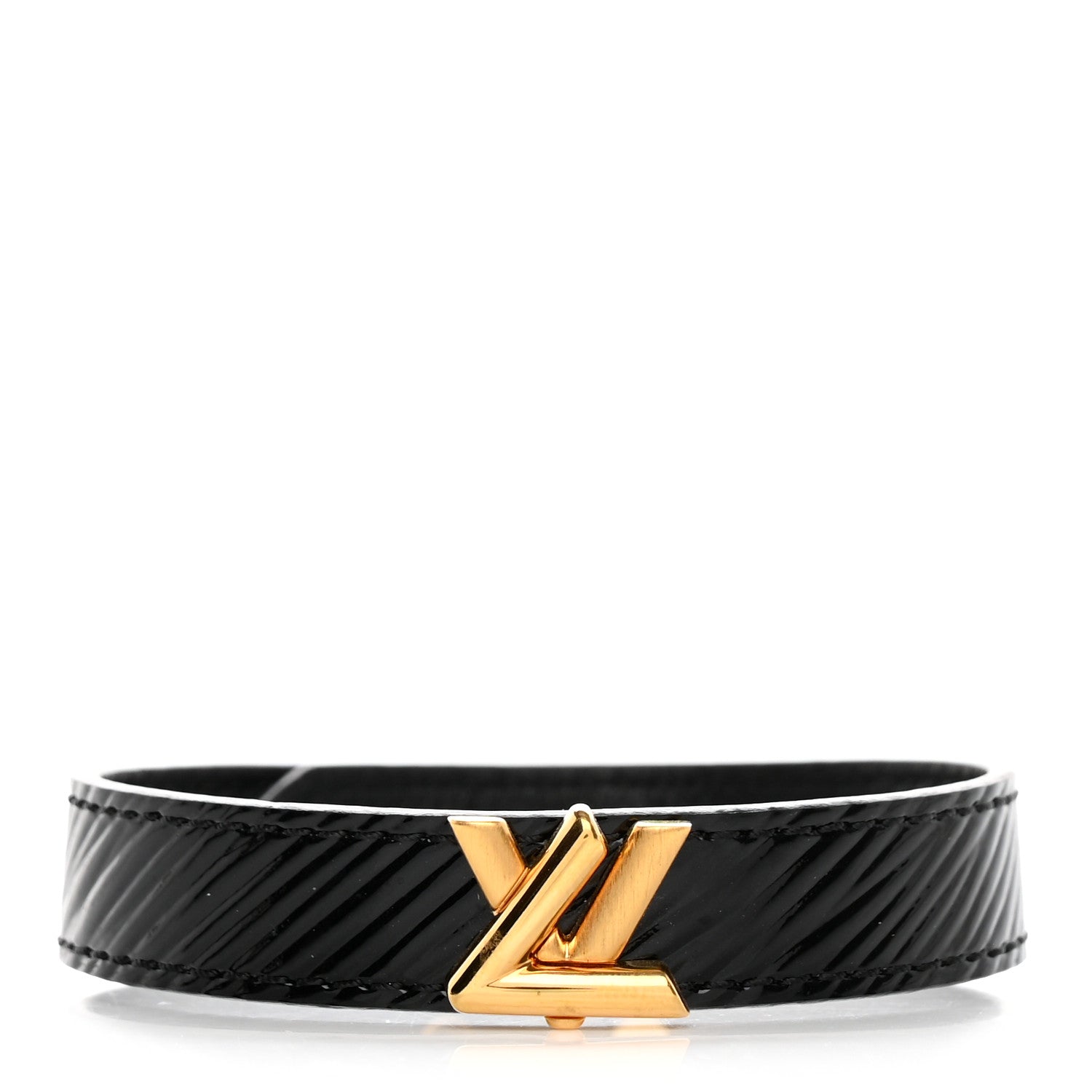 Louis Vuitton Electric Epi Twist It Bracelet 19 Black 1 of 9