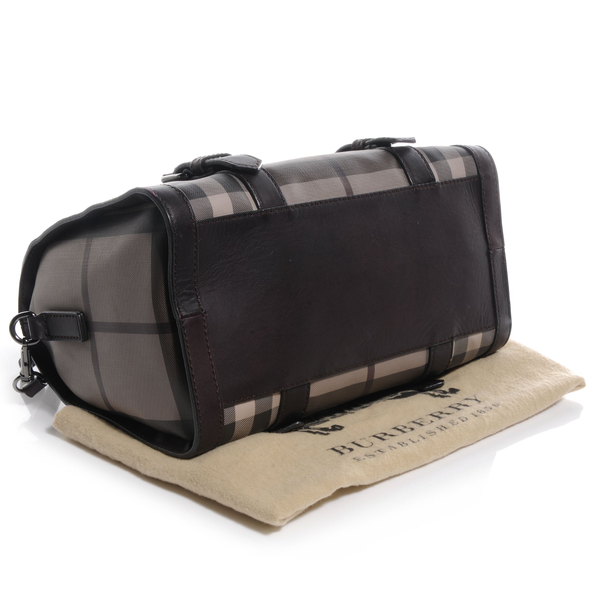 Burberry Smoked Check Bowler Bag Brown 4 of 12