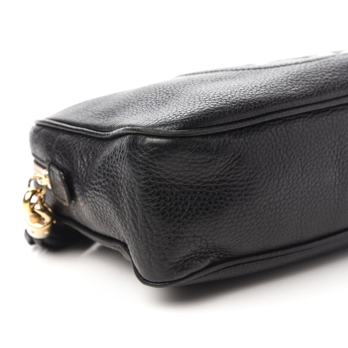 Pebbled Calfskin Small Soho Bowler Black