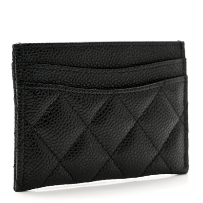 Chanel Caviar Quilted Card Holder Black 3 of 9