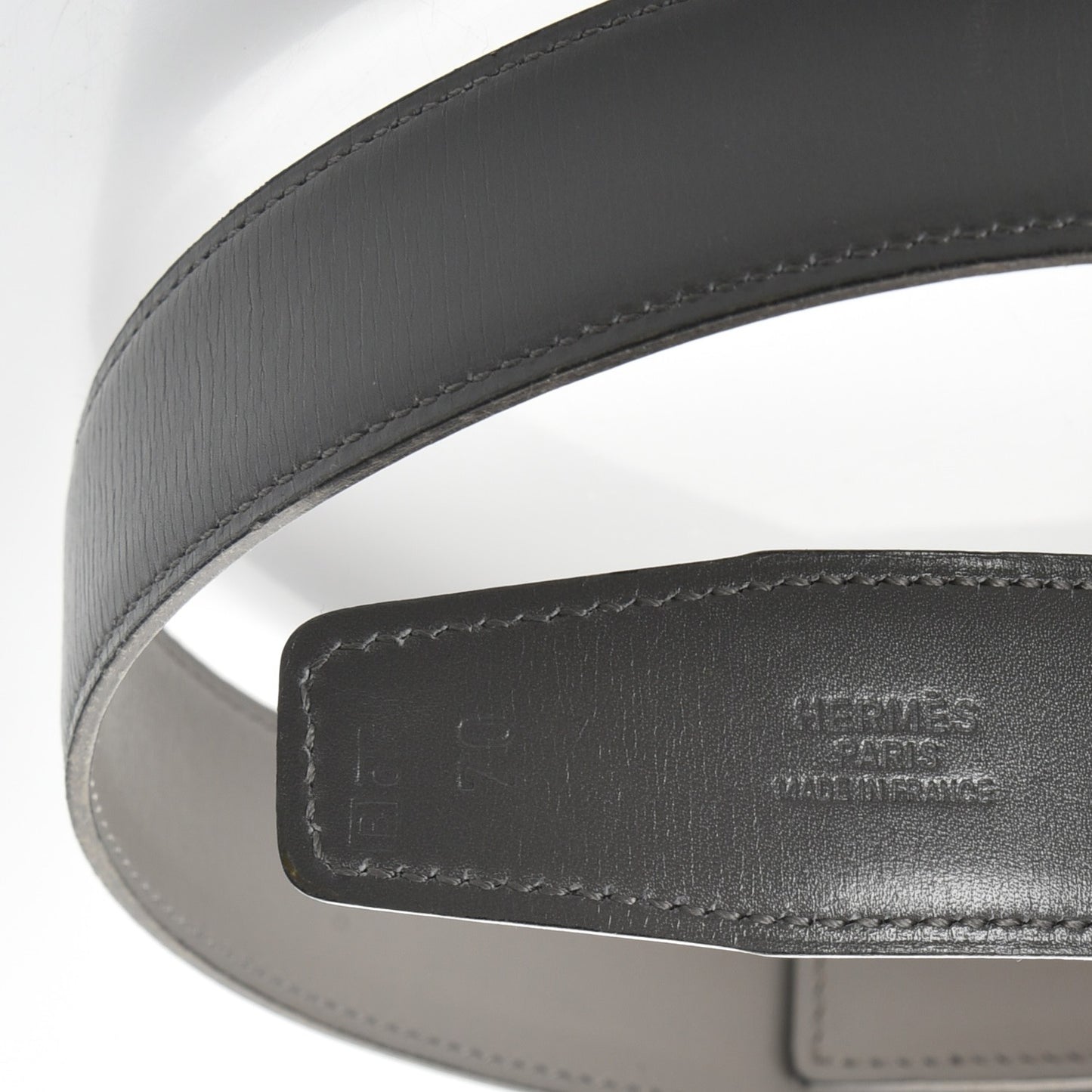 Box Reversible 32mm Belt Strap 70 Graphite Gris Perle