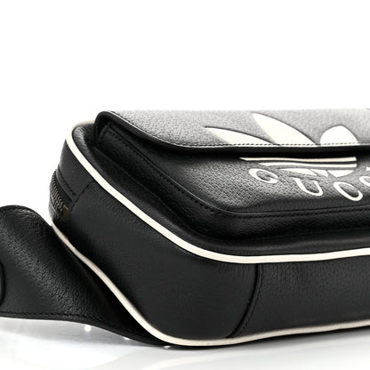 Gucci X ADIDAS Textured Dollar Calfskin Belt Bag Black 9 of 10