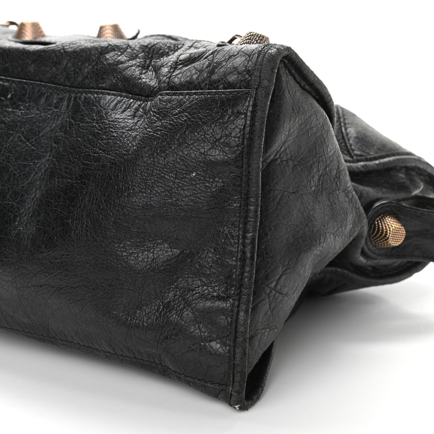 Agneau Giant 21 Rose Gold Hardware Part Time Black