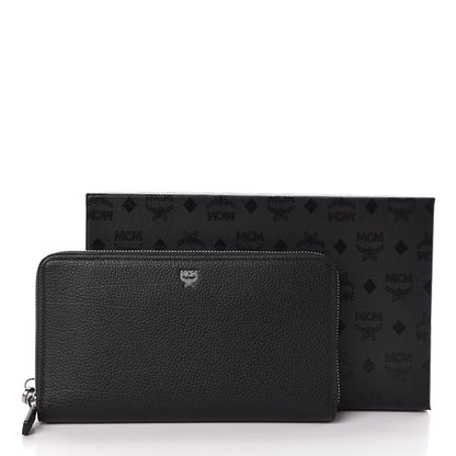 MCM Calfskin Fontanellas Park Avenue Milla Zip Around Wallet Black 8 of 8