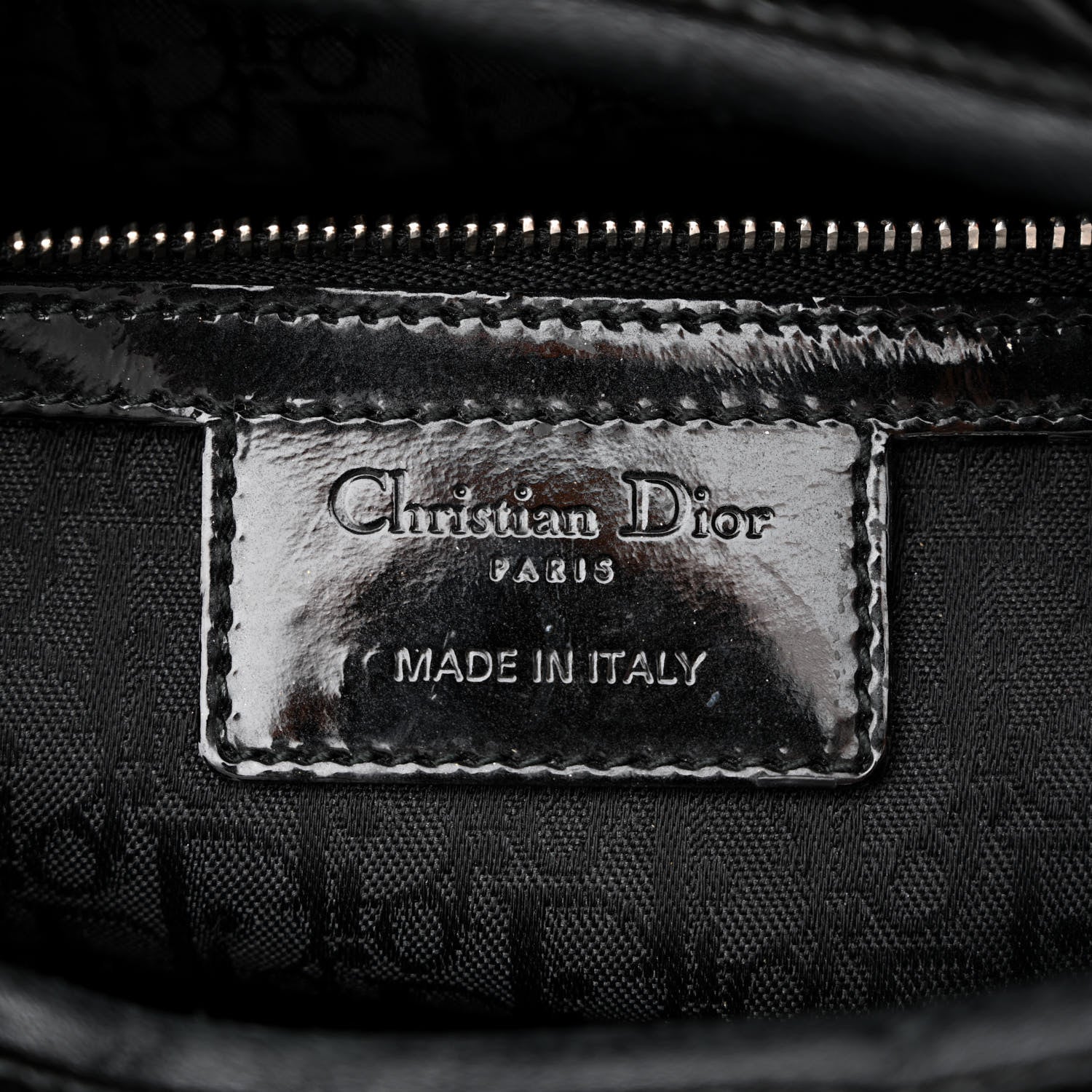 Christian Dior Patent Cannage Large Lady Dior Black 6 of 14