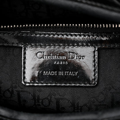 Christian Dior Patent Cannage Large Lady Dior Black 6 of 14