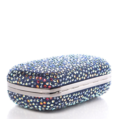 Alexander McQueen Silk Crystal Skull Box Clutch Multicolor 4 of 8