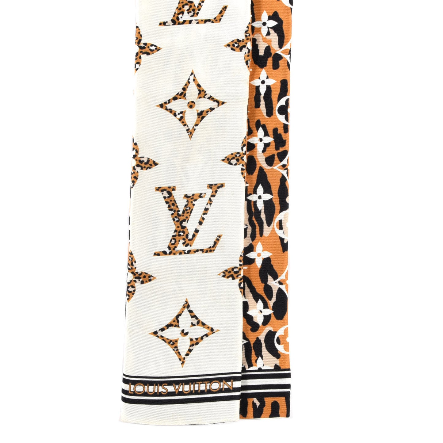 Silk Monogram Giant Jungle Bandeau Ivory
