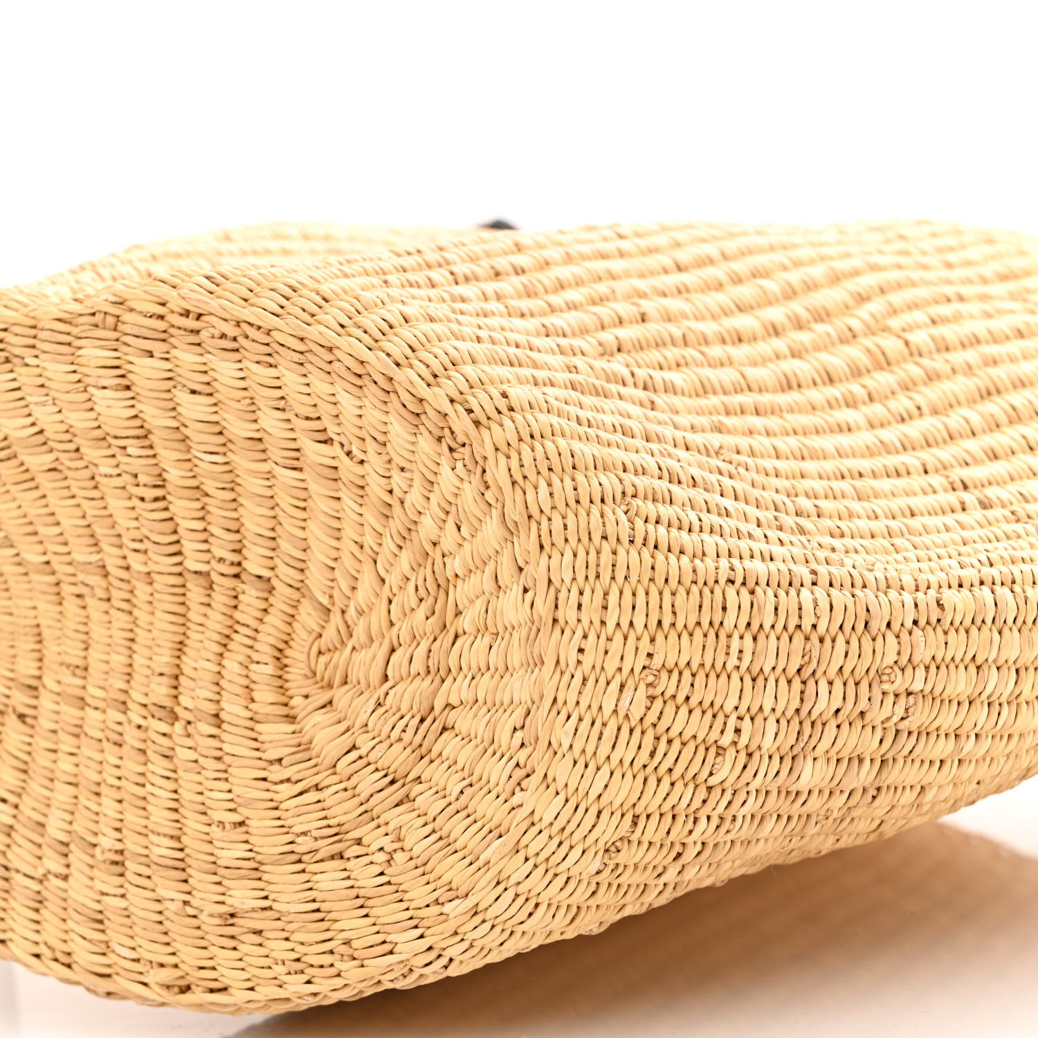 Loewe Raffia Calfskin Shell Basket Tote Natural Beige 10 of 10