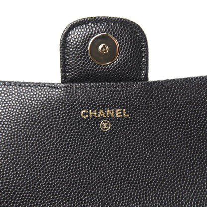 Chanel Caviar Quilted Glasses Case With Chain Black 6 of 9