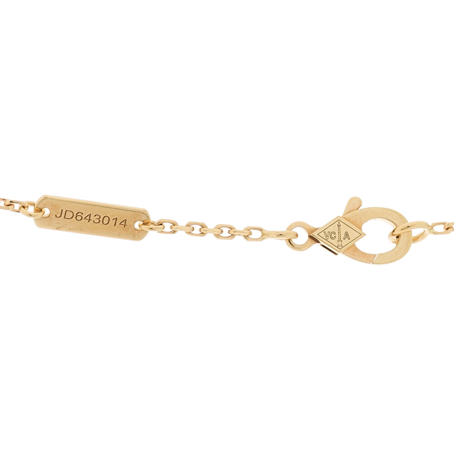 18K Yellow Gold Vintage Alhambra Pendant Necklace