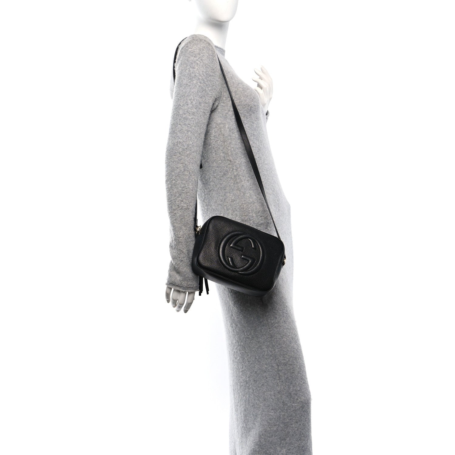 Gucci Pebbled Calfskin Small Soho Disco Bag Black 3 of 13