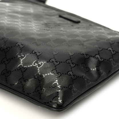 Gucci Imprime Monogram Medium Flat Messenger Bag Black 12 of 12