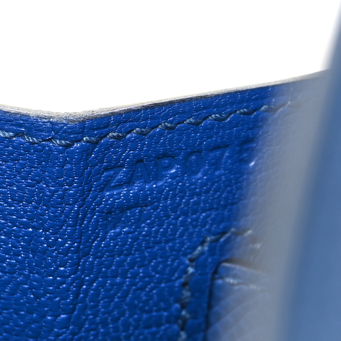 Epsom Birkin Sellier 25 Bleu France