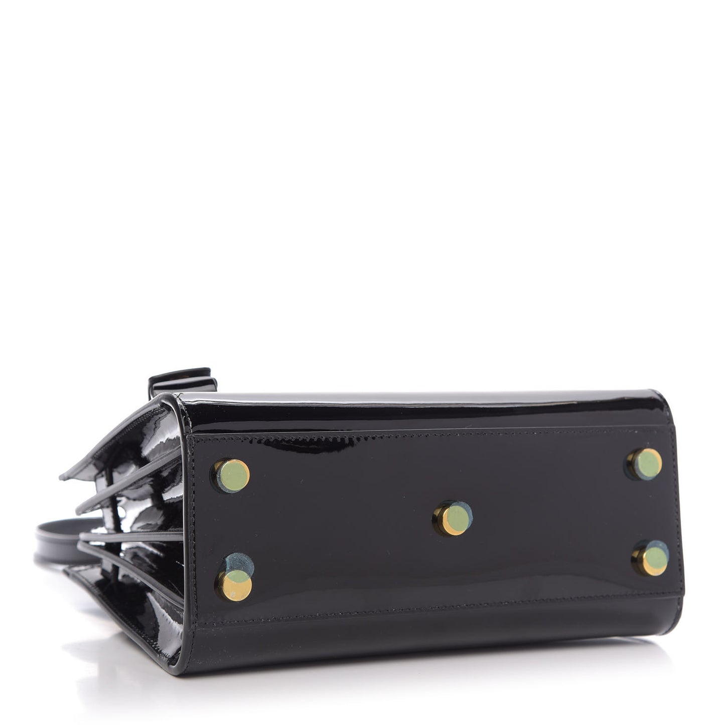 Vernice Diamond Calfskin Nano Sac de Jour Black