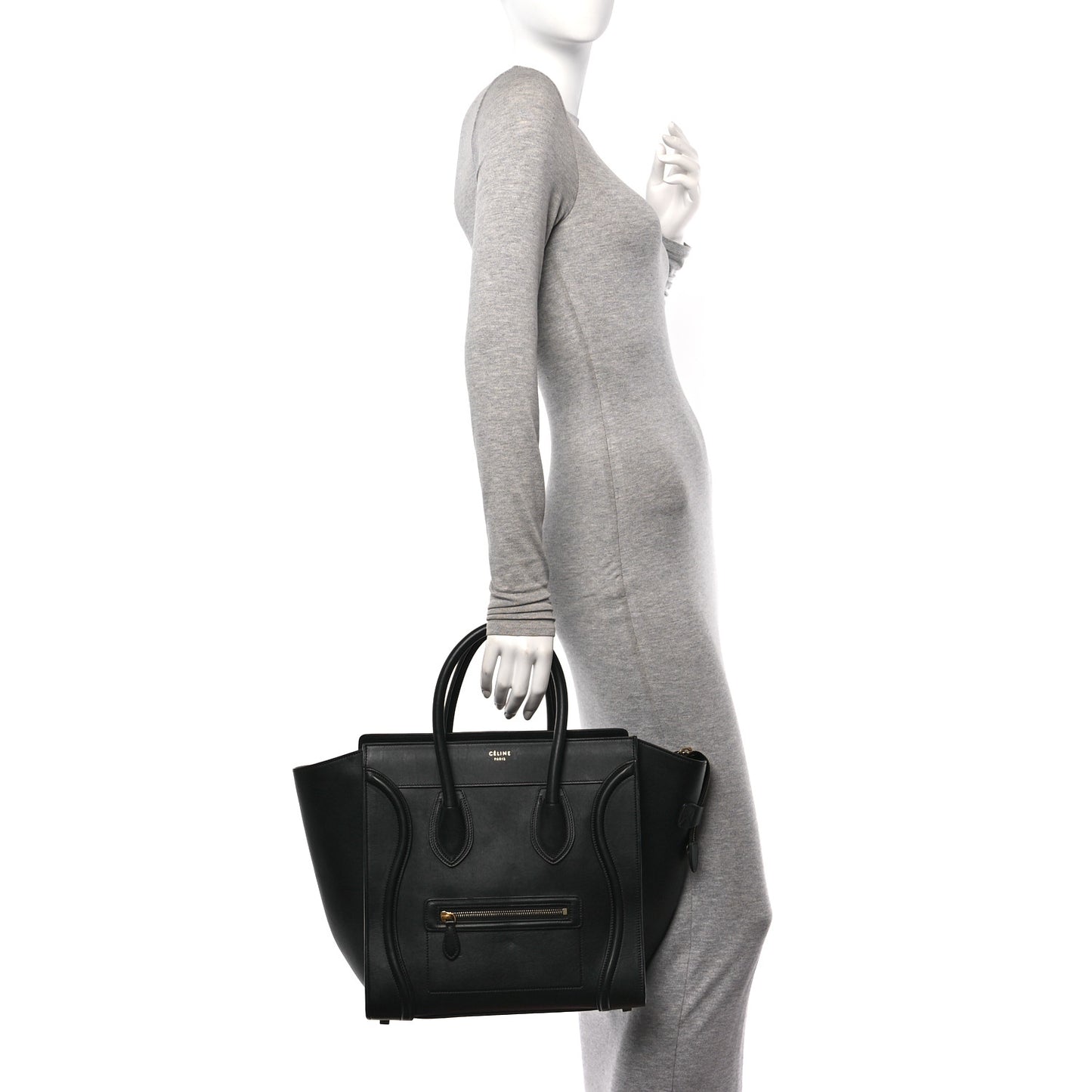 Smooth Calfskin Mini Luggage Black