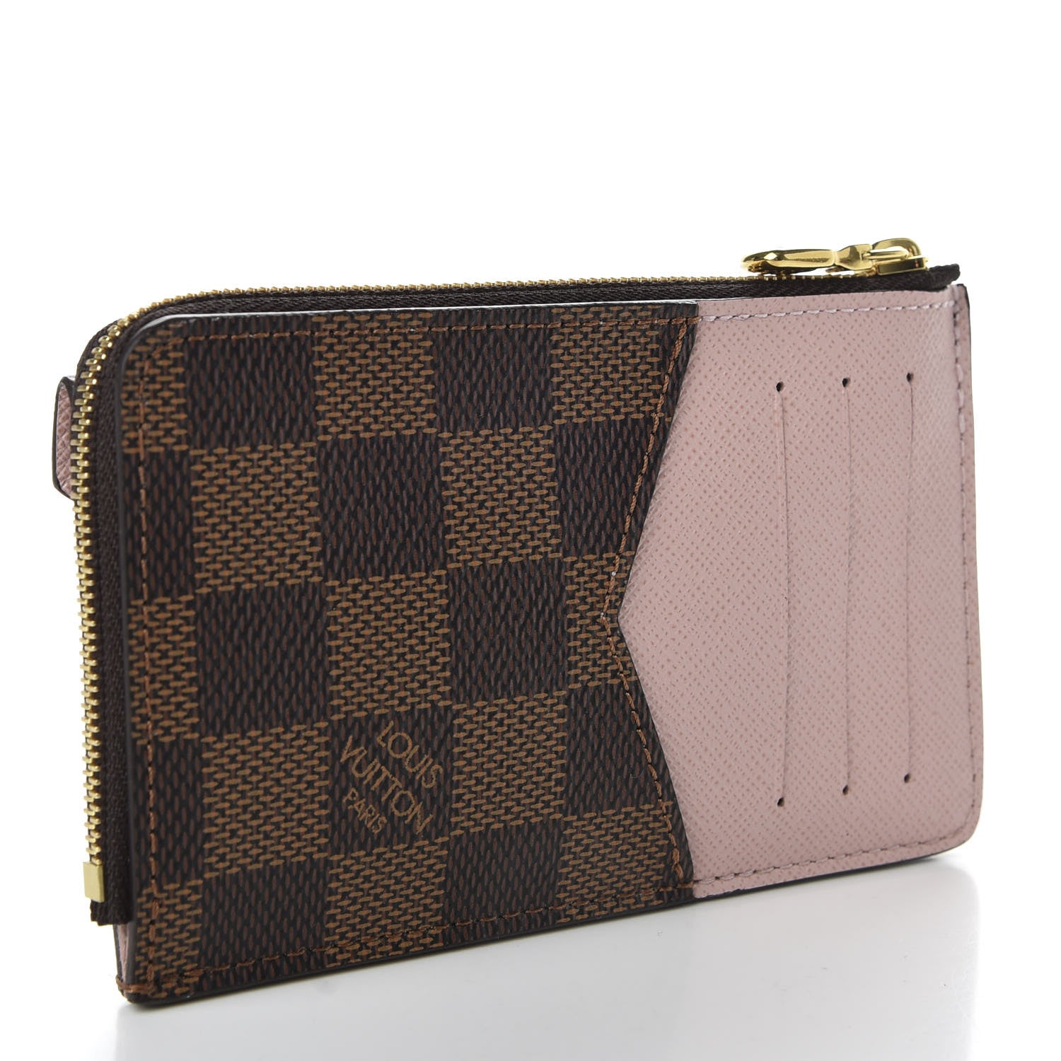 Louis Vuitton Damier Ebene Recto Verso Card Holder Rose Ballerine 4 of 7
