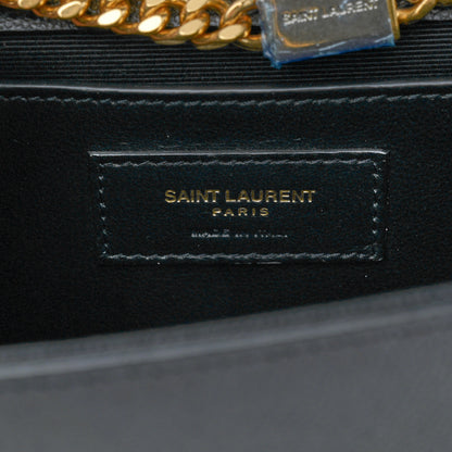 Saint Laurent Grain De Poudre Medium Classic Monogram Kate Tassel Satchel Black 6 of 10