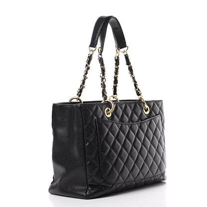 Chanel Caviar Quilted Grand Shopping Tote GST Black 2 of 13