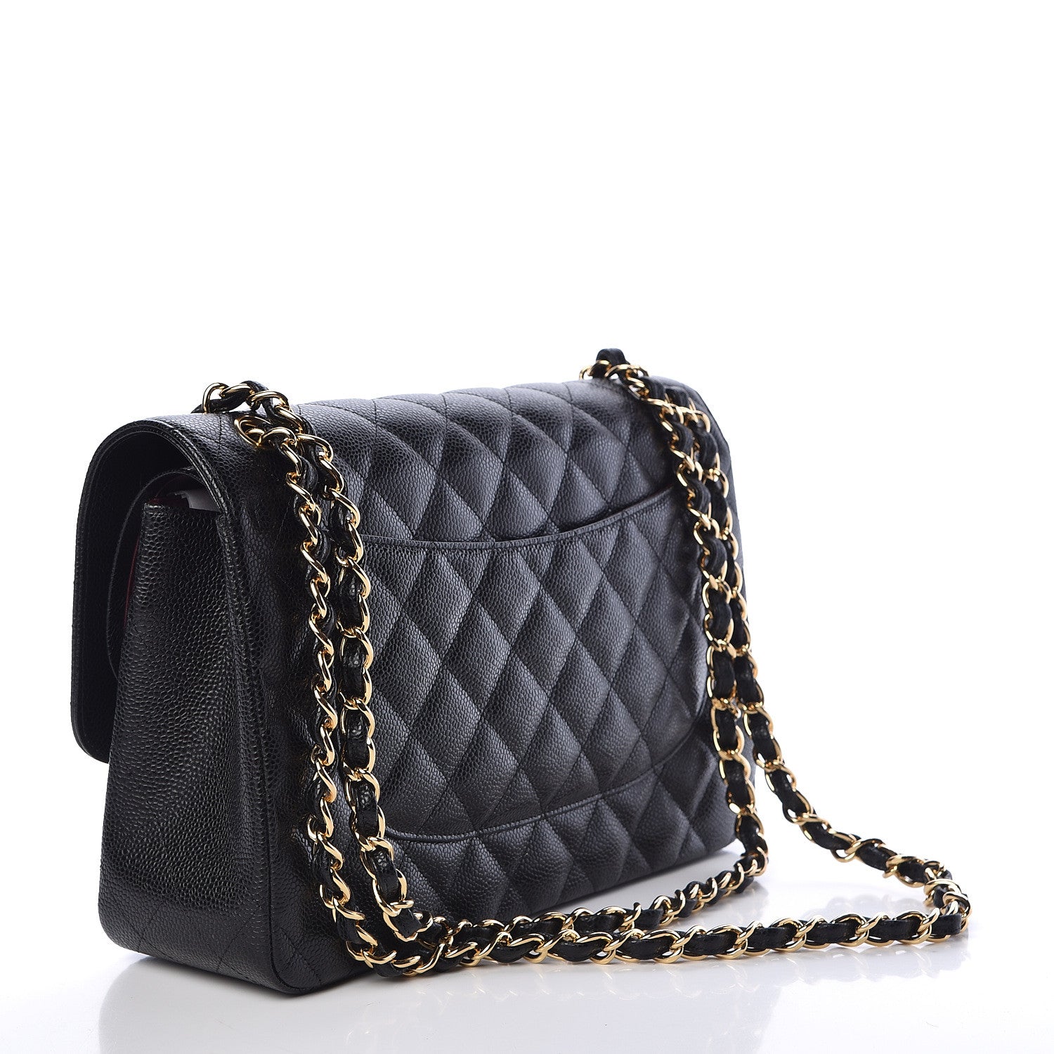 Chanel Caviar Quilted Jumbo Double Flap Black 4 of 12