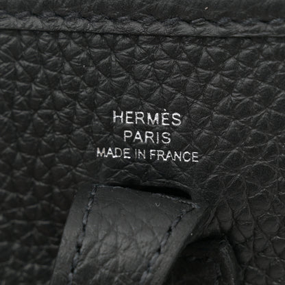 Hermes Taurillon Clemence Evelyne TPM Black 6 of 11