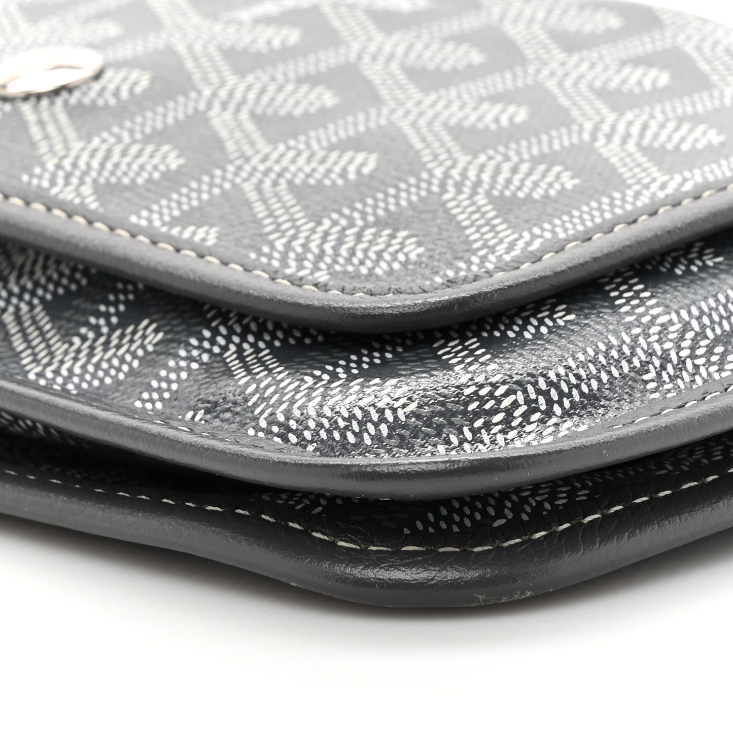 Goyardine Plumet Wallet Clutch Grey