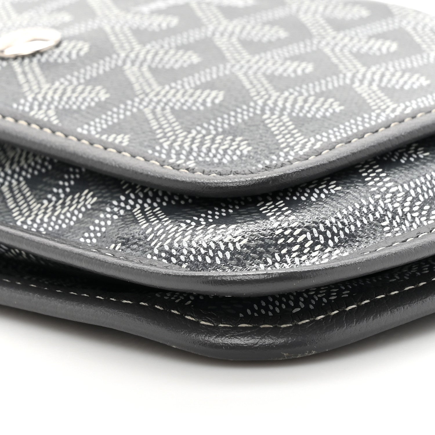 Goyard Goyardine Plumet Wallet Clutch Grey 9 of 14