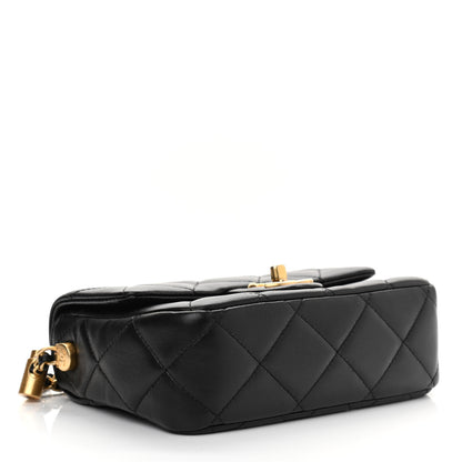 Chanel Lambskin Quilted Mini My Perfect Flap Black 4 of 11