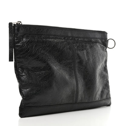 Balenciaga Agneau Arena Classic Hardware Medium Clip Black 3 of 7