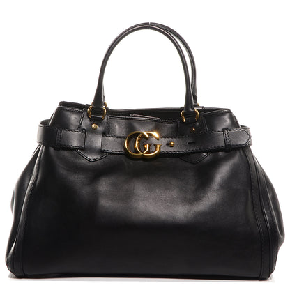 Gucci Leather Large GG Running Tote Black 1 of 7