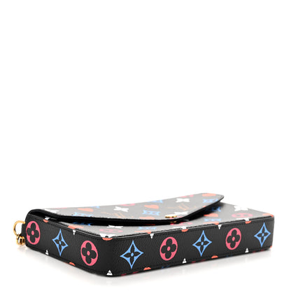 Louis Vuitton Game On Felicie Chain Wallet Black 5 of 10