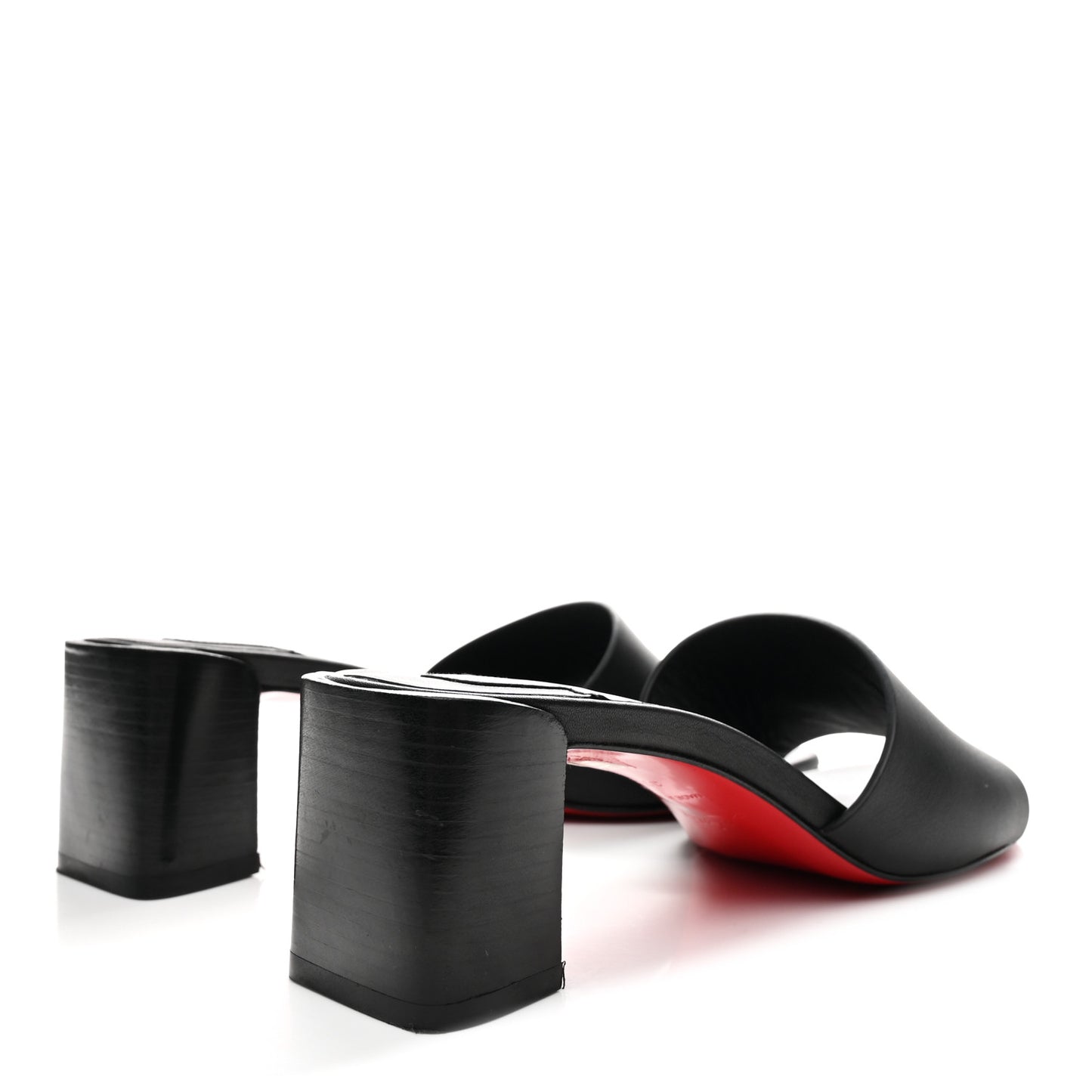 Calfskin Logo Embossed So CL 55 Mule 37.5 Black