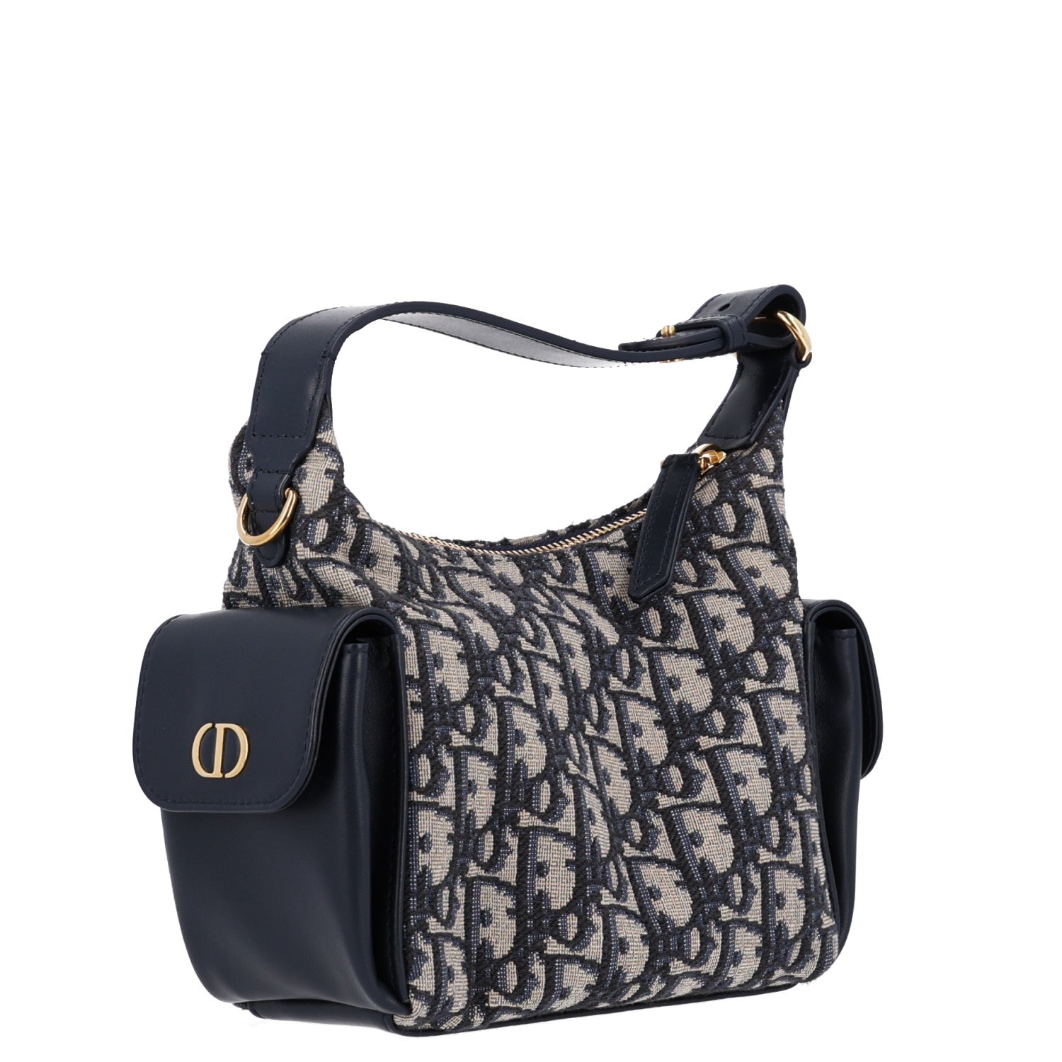 Christian Dior Oblique Jacquard Smooth Calfskin Mini D-Dream Blue