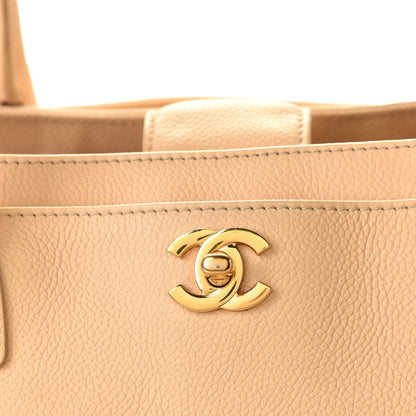 Chanel Calfskin Cerf Executive Shopper Tote Beige 6 of 16