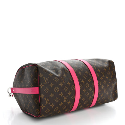 Louis Vuitton Monogram Keepall Bandouliere 45 Pondichery Pink 3 of 8