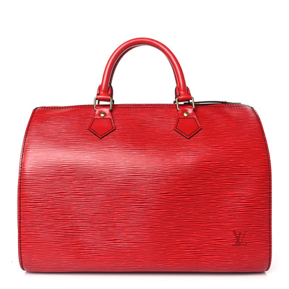 Louis Vuitton Epi Speedy 30 Castillan Red 1 of 10