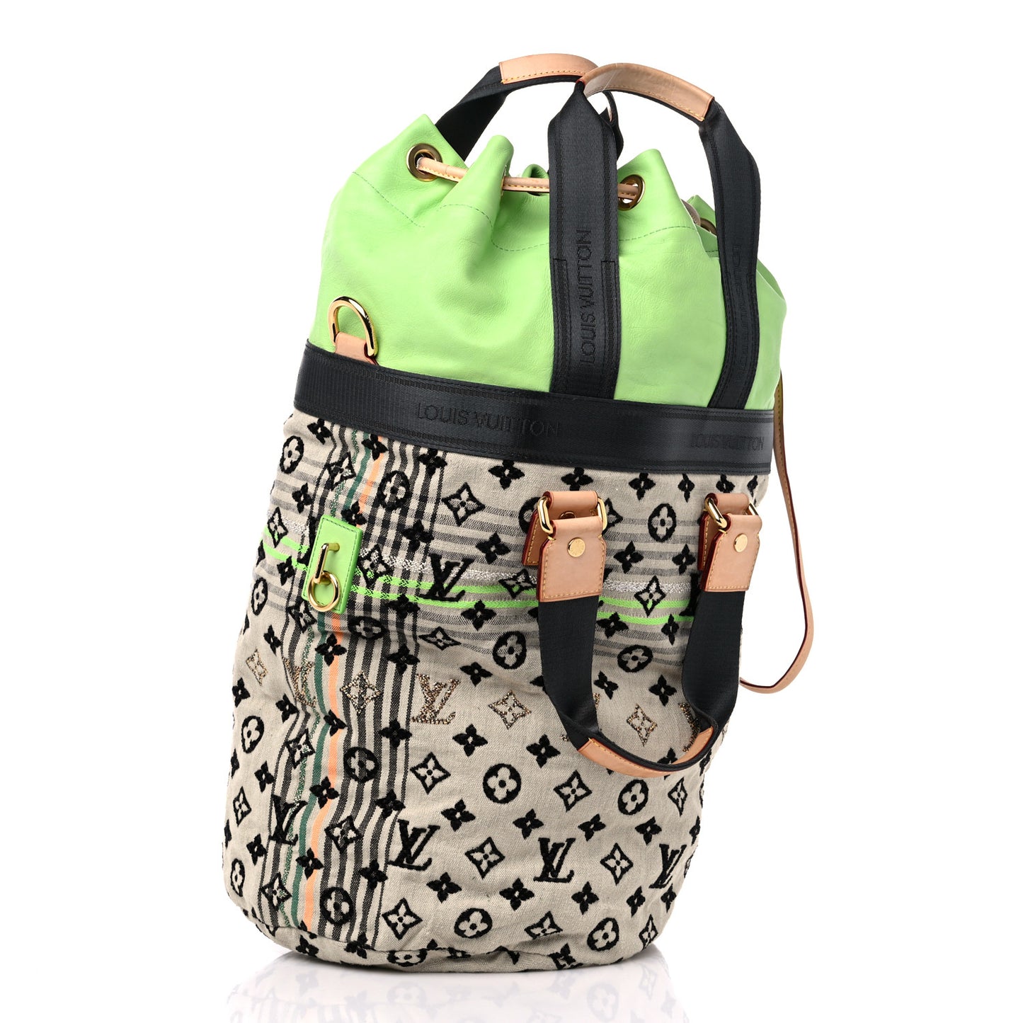 Fabric Jacquard Monogram Cheche Gypsy GM Vert